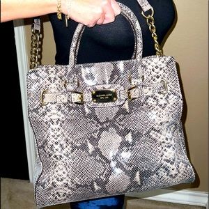 Michael Kors Large Embossed Python Bag